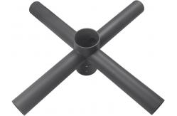 China 2.5in Horizontal Tenon Adapter 90 Degree Quad Spoke Bracket supplier