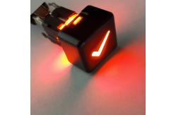 China Mini SPST Illuminated Push Button Switch IP40 With Cube Cap supplier