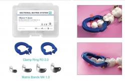 China ZT Dental Sectional Matrix System Bands F3 Autoclavable M4 2pcs Clip Ring supplier