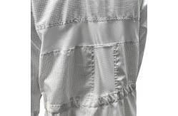 China 5mm Grid ESD Antistatic Safety Coat Breathable Mesh Back For Cleanroom supplier