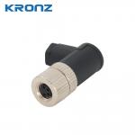 M8 Connector Angled Waterproof IP67 4 Pin Female Angled Field-wireable Sensor Connector for sale