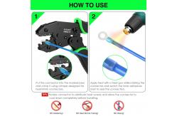China Alloy Ratcheting Wire Crimper Tool 10-20 AWG Green For Automotive supplier