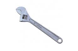 China Chrome Plated Handle Adjustable Wrench in Metric Measurement System with Polished Head supplier