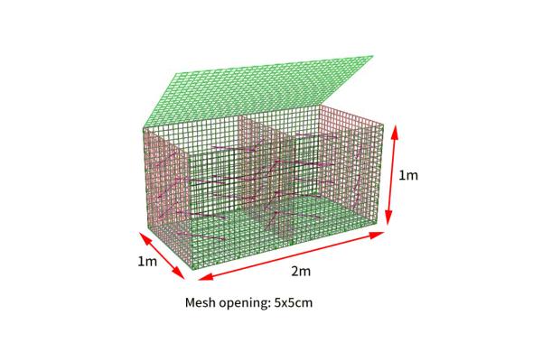 4mm Heavy Duty Galvanized Welded Mesh Gabion For Flood Control