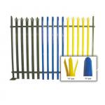 100*100mm 80*80mm Metal Palisade Fencing PVC Coated Garden Fence OEM ODM for sale