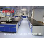Steel Wood C Frame Chemistry Lab Workbench Laboratory Worktable Manufacturer with Multiple Cabinets for sale