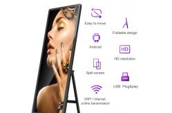 China 75 Full Screen 4K Portable Digital Poster Advertising Signage Display With Wheels supplier
