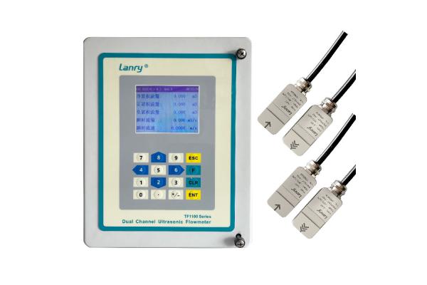 TF1100-DC Dual Channels Clamp On Ultrasonic Flow Meters With 0.5% Accuracy