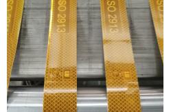 China SASO 2913 Adhesive Retro Reflective Conspicuity Tape For Truck supplier