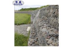 China Rustproof Galvanized Hexagon Galfan Gabion Baskets For Seawall Protection supplier