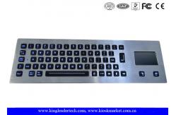 China Illuminated industrial pc keyboard with integrated Touchpad , ruggedized keyboard supplier