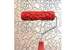 China 7 DIY Patterned Paint Roller Rubber Texture With Plastic Handle supplier