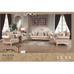 Fabric Chesterfield Sofa Set Wooden Leg French Style Sofa for sale