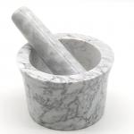 Marble Mortar And Pestle Set Herb Spice Mixing Grinding Pounding Medicine Jar for sale