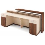 BAILI 2.5M Wooden Reception Counter Melamine Faced Board for sale
