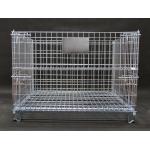 Stable Industrial Wire Containers Strong Metal Mesh Cage 800KG Load Capacity for sale