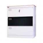 3 Drawer Metal Filing Steel Vertical File Cabinet Kd Structure for sale