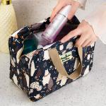 Printed Polyester Travel Makeup Organizer Bag For Women for sale