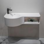 Scratch Resistant Wall Hung Basin Durable Small Wall Mounted Sink for sale