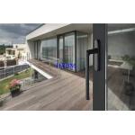 EPDM Gasket 6063-T5 Aluminum Horizontal Sliding Windows 100mm Depth for sale