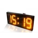 Amber Color Electronic Countdown Timer , Outdoor Type Countdown Led Clock for sale