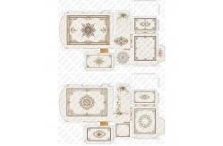 China Luxury Rectangular Waterjet Medallion Marble Floor Tile Customized Decorative supplier