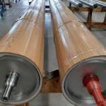 Synthetic Rubber Coated Rubber Rollers For Functional Film Manufacturing for sale