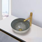 Shinning Chromed Color Glass Hand Wash Basin Diameter 340mm And 395mm for sale