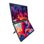 14Inch 1080p Portable Monitor Dual Screen Extender HDMI USB C For Laptop Windows Mac for sale