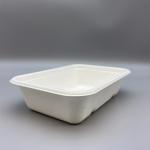Harmless Sustainable Sugarcane Bagasse Box Take Out Containers Kitchenware Dinnerware for sale