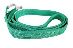 China High Tenacity Polyester Flat Webbing Sling 50mm / 60mm Width Double Plies Slings supplier
