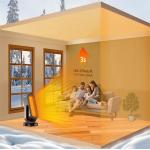 IP44 Floor Heater Fan Portable Electric PTC Heater With 3 Speed Levels for sale