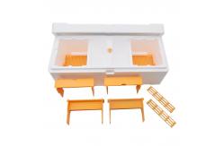 China High Strength EPS Double Nuc Boxes Polystyrene Two Bee Queen Rearing Mating Nucs supplier