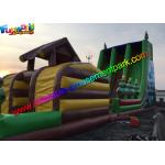 Hot Jungle Zip Line Commercial Inflatable Slide 18m x 6m x 9m Size for sale