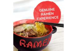 China Custom Printed Ceramic Ramen Bowl Set For Soup Noodle Round Shape supplier