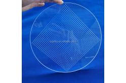 China Factory Custom Ultra Violet High Purity Laser Perforated Quartz Glass Sheet supplier