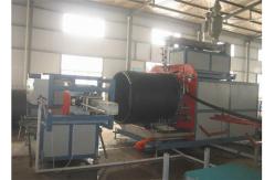 China HDPE LDPE Plastic Sprial Pipe Making Machine With PLC Control System supplier