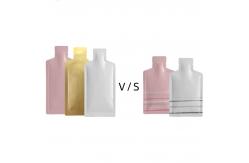 China 5ml Cosmetic Sample 3 Side Seal Flat Pouch Plastic Biodegradable supplier