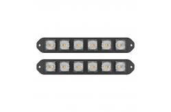 China 6LED Surface Mount Strobe Lights 18W LED Side Marker Lights IP67 supplier