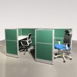Green Aluminum Computer Office Partition Workstation Computer Desk for sale