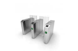 China Brushless Motor Sliding Turnstile Barrier Gate Clear Acrylic Panel Robust Multi Channel supplier