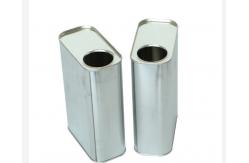 China 1L Engine Oil Tin Can White Plastic Cap Rectangular Tin Containers supplier
