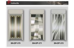 China 2000mm Hairline And Etching Elevator Door Panel 1.2mm Thickness supplier