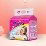 Skin Friendly Disposable Baby Diaper Color Print Soft Pull Up Overnight Diapers for sale