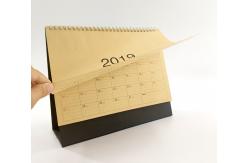 China Stereoscopic Triangle Desk Wall Calendar Black Board Eco Friendly Kraft Paper supplier