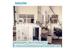 China Plastic Hollow Wall Spiral Winding Sewage Drainge Pipe Extrusion Line supplier