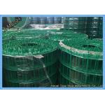 Green PVC 2mm Welded Wire Mesh Roll After Electric Galvanized with 3/4 Hole Size for sale