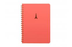 China Promotional Spiral Bound Book Printing Double Metal Decoration 8X10 supplier