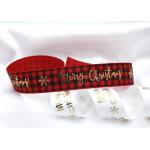 Personalized SGS Polyester Christmas Satin Ribbon Washable