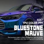 K087 Bluestone Mauve TPU Car Colored PPF Wrap Vinyl Car Wrap for sale